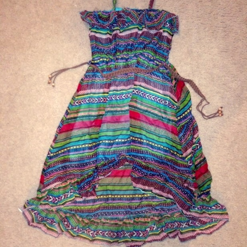 Off the Shoulder High-Low Dress